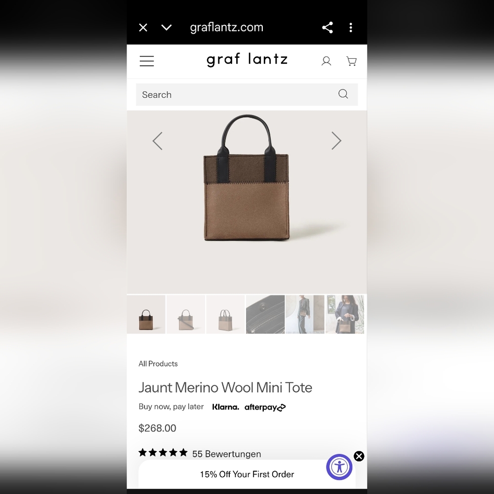 Graf Lantz Jaunt Merio Wool Mini Tote